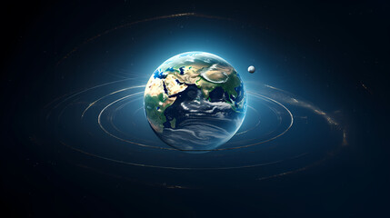 Fototapeta premium Star system background in the sky, 3D collection of stars in the universe