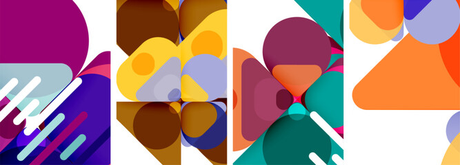 Geometric elements abstract backgrounds for wallpaper, business card, cover, poster, banner, brochure, header, website