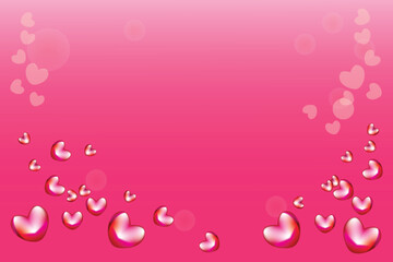 Happy valentines day stylish heart background illustration