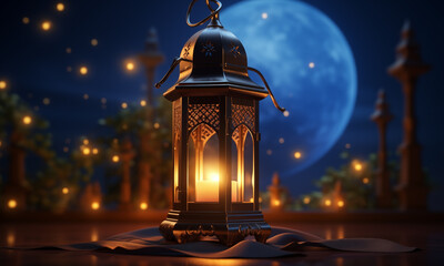 Fantasy style lantern for islamic ramadan celebration