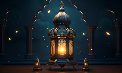 Fantasy style lantern for islamic ramadan celebration