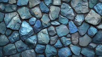 azure wallpaper for seamless cobblestone wall or road background 