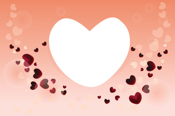 Happy valentines day stylish love background design