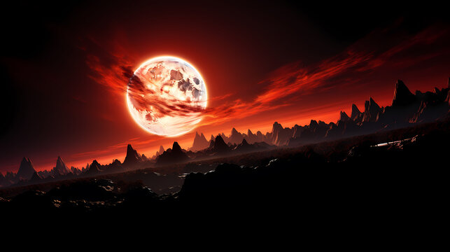 Star system background in the sky, 3D collection of stars in the universe