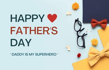 Happy Father's day banner design and social media post