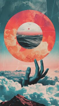 90x style iluustration . Vertical background 