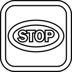 Circle, stop icon 2