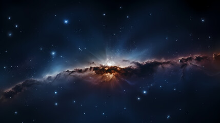 Fototapeta premium Star system background in the sky, 3D collection of stars in the universe