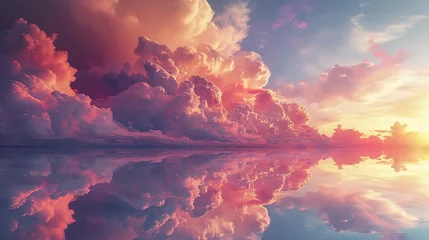  Dream land Digital Painting, Universe, Nature, Landscape and Fantasy, Clouds, Reflections, Backgrounds  © Thanthara
