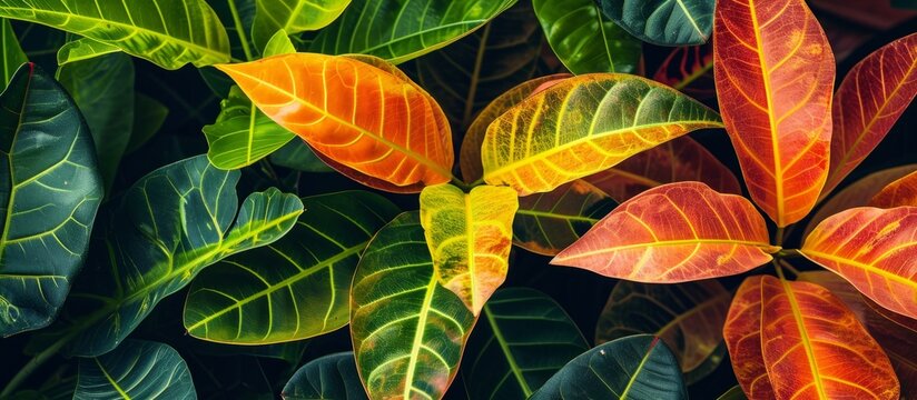 The plant called banana croton usually has banana-shaped leaves that widen in the center and narrow towards the tip.