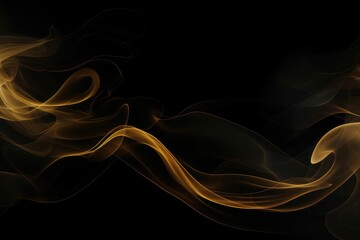 Luxury Gold Smoke: Elegant Dark Background for Stylish Designs
