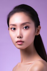 Fototapeta premium Beautiful asian woman beauty face skincare and health concept.
