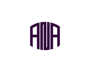 ANA Logo design vector template