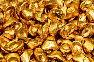 Chinese gold ingot chocolate candy