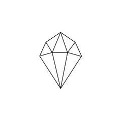 Crystals flat line icons