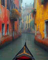 Gondola rise in Venice Italy Wallpaper
