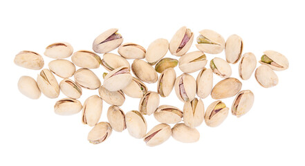 Pistachios isolated on white background - 731505480