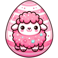 Naklejka premium Pink easter eggs Cute,Watercolor clipart bundle, Collection Clipart,Clipart-Watercolor,Watercolor Graphics,Clipart PNG,Transparent Background Clipart