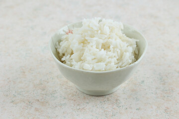 A Bowl of Steamed White Rice