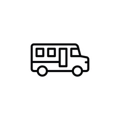 School bus icon vector