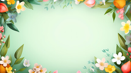 Spring background, green natural rustic background