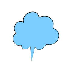 Obraz premium Doodle Whooshing Clouds 