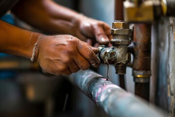 Plumber Mastering Leak Repairs, Ensuring Fluid Transitions