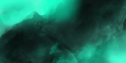 Mint Black powder and smoke vapour smoke cloudy.overlay perfect spectacular abstract dreamy atmosphere.abstract watercolor vector desing,dirty dusty,horizontal texture empty space.

