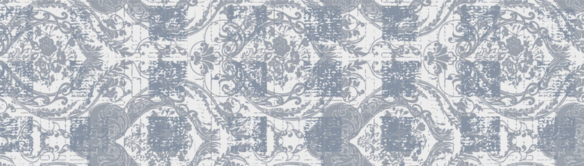 Fototapeta premium Vector damask seamless pattern element. Elegant luxury texture for wallpapers, backgrounds and page fill.