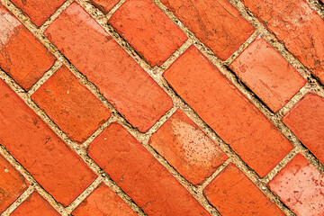 red brick wall