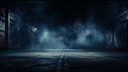 Dark street, asphalt abstract dark blue background