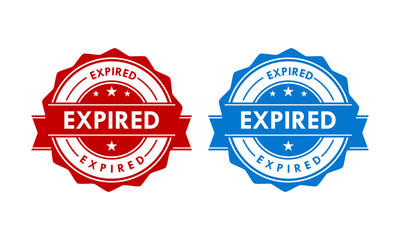 Expired badge design logo template illustration