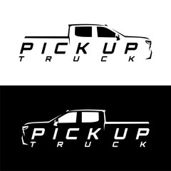 pick up truck logo design vector © THE LASTMINI