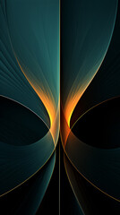 Abstract color dynamic fractal art background with lighting effect