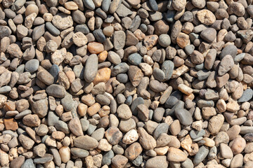 Stone Pebbles as an abstract background. Texture