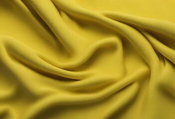 Luxury yellow satin fabric cloth abstract background, Red fabric texture background.