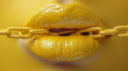 Sensual Siliconized Lips: Extreme Close-Up Beauty Shots