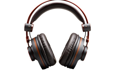 Fototapeta na wymiar Professional-grade Studio Monitor Headphones on White Background