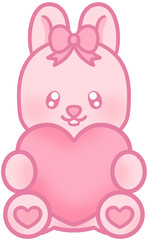 pink bunny lover