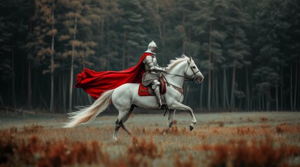 Galloping Prince: Noble Rider in Armor