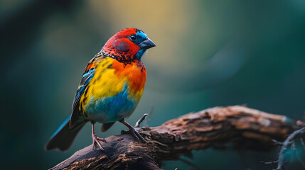 Colorful Bird Perched on a Branch