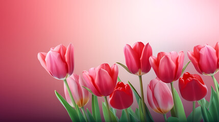 Fototapeta premium women's day background, floral border background