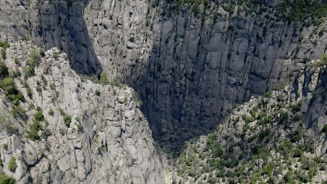 Tazi Canyon Bilgelik Vadisi in Manavgat, Antalya, Turkey. Amazing landscape and cliff.