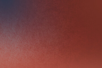 Warm classic red tone color gradation with dark indigo blue paint on environmental friendly cardboard box blank paper texture background with space minimal style - Powered by Adobe