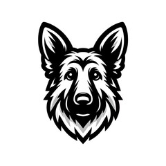 Fototapeta premium flat logo of Vector dog illustration 
