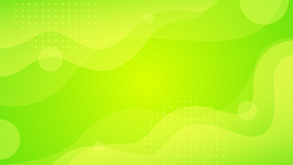 Green-yellow gradient background design with liquid wave shapes. Abstract wallpaper. Suitable for businesses selling banners, ads, events, templates, pages, webs, and others