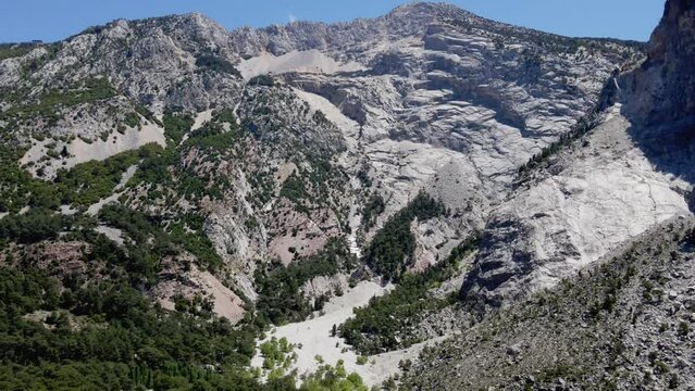 Tazi Canyon Bilgelik Vadisi in Manavgat, Antalya, Turkey. Amazing landscape and cliff.
