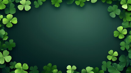 St. Patrick's Day celebration with copy space for text