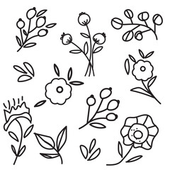 Hand-drawn floral plant banner.seamless pattern.Creative minimalist Abstract art background. Design wall decoration, fabric, postcard, poster.