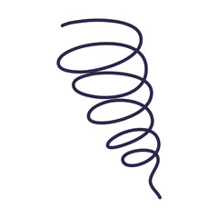 Flexible spring spiral coil